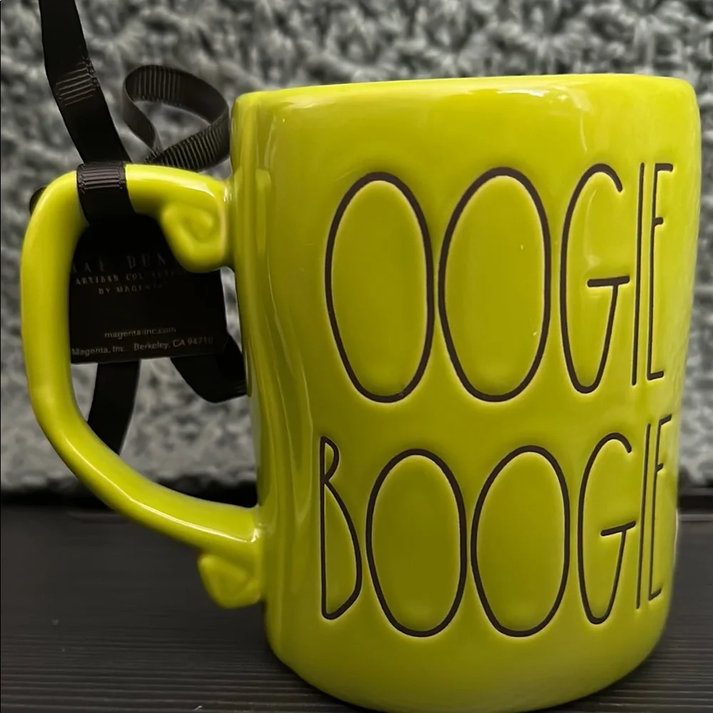 Rae Dunn Green Oogie Boogie Halloween Mug - Picture 2 of 4